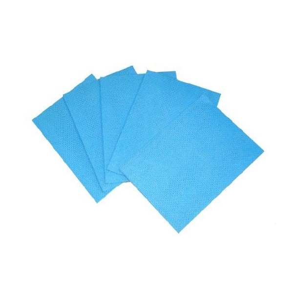 lavette antibacterienne bleue